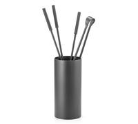 Set Camino 4 Pezzi con Barilotto Ø15x60 cm in Ferro Belfer 3002 Antracite