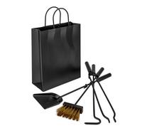 Set Camino 4 Pezzi H56 in Ferro Verniciato Nero Opaco