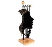 Set Camino 4 Pezzi in Ferro Verniciato Nero Opaco