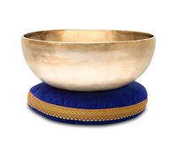 Set Campana Tibetana Terapeutica XDrum Nota C Piccola Accordata Su Nota C - Per Chakra Radice (Muladhara) - Circa 26 cm Ø - Circa 2200 g Peso - Lega Di Bronzo Fatta A Mano - Inclusa Cuscino