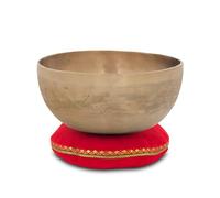 Set Campana Tibetana Terapeutica XDrum Tonalità C - accordata in C - per Chakra Sacrale (Svadhisthana) - ca. 20 cm Ø - ca. 1400 g - lega di bronzo fatta a mano in India - con cuscino