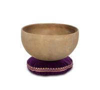 Set Campana Tibetana Terapeutica XDrum Tonalità H - accordata su Tonalità H - per Chakra Corona (Sahasrara) - ca. 17,5 cm Ø - ca. 700 g - lega di bronzo fatta a mano in India - con cuscino abbinato