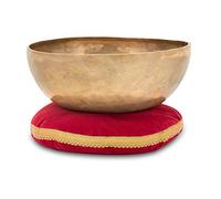 Set Campana Tibetana XDrum Omshanti 30 cm - Peso: 2800g - fatta a mano in India - ideale per meditazione e terapia - con cuscino abbinato