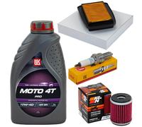 Set Candela Filtro Aria Olio 1L Manutenzione per Yamaha Yzf-R 125 Re 2008-13