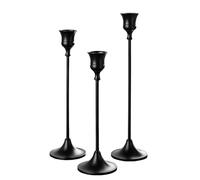 Set candelabri in ottone stile vintage 3 pezzi per tavoli matrimonio e salotti