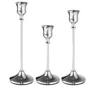 Set candelabri in ottone stile vintage 3 pezzi per tavoli matrimonio e salotti