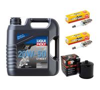 Set Candele 4L Olio Filtro Ispezione per BMW R 1150 Rs Rt 850 1100 92-06