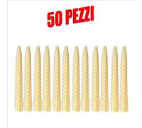 set candele di cera lunghe 20 cm torciglione colorate per festività decorazioni