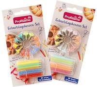 Set candele per il compleanno, 24 pezzi - Marchio DM Germania - Compatibile con il profissimo - Geburtstagskerzen-Set, 24 St