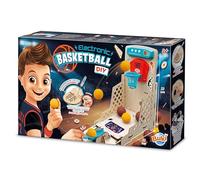 Set Canestro da Basket Elettronico da Montare - Tabellone Segnapunti Sonoro, Pannello di Controllo, Altoparlante, 3 Giochi di Abilità - Assemblaggio con Cacciavite Senza Saldature - dai 8 Anni - 2151
