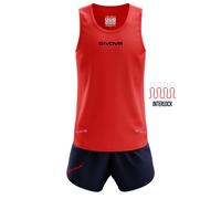 Set canotta e pantaloncini Givova New york Rouge L