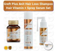 Set capelli anti perdita capelli Greft Plus (shampoo + vitamina per capelli +...