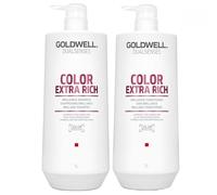 Set Capelli Colorati GOLDWELL DS Color Extra Rich Brillance Shampoo + Balsamo