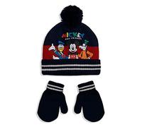 Set Cappellino e Guanti Invernale Disney Mickey Mouse con PON PON Bambino 5580
