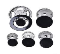 Set cappello da cucina, coperchio per fornello, bruciatore a gas, bruciatore a corona, tappo a fiamma per bruciatore a gas, tappo a fiamma aggiornato adatto per fornelli a gas (piatto)