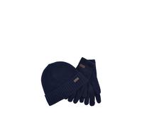 Set Cappello e Guanti Uomo Navy