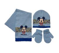 Set cappello, guanti e sciarpa invernale Mickey Mouse cappellino bambino 3398