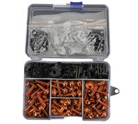 Set Cappucci Per Viti Compatibile Con Per GTR1400 Per ZG1000 Per W800 Kit Bulloni Per Carenatura Moto Viti Dadi Clip Kit Bulloni In Alluminio Per Moto