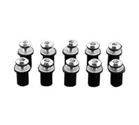 Set Cappucci Per Viti Compatibile Con Suzuki Per Burgman 650 Per AN650 Per Burgman 400 Per AN400 10 Bulloni Per Parabrezza M5 Vite Di Montaggio Per Parabrezza Rondella Dado