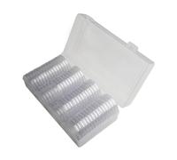 Set capsule monete premium 60 pezzi e scatola portaoggetti adatta per diametro 4