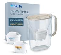 Set caraffa filtrante Brita Style Essential beige 2 filtri beige