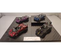Set Carbon Pagani Zonda HP HP Carbon 1:64 LCD Limited Edition (x4)