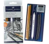 Faber-Castell 114002 - Set di carboncini Goldfaber, 7 pezzi