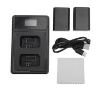 Set Caricabatteria per Fotocamera NP-FW50, Caricatore LCD Doppio USB Ad Alta capacità per ZV E10, A6400, A6500, A6300, A7, A7 II, A7R, A7S, Visualizzazione in Tempo Reale,