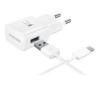 Set caricabatterie 15W USB con cavo USB-C verso USB 1m, Bianco