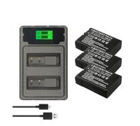Set caricabatterie, compatibile con fotocamera Nikon D5500 D5600 D3400 D3500 D5100 D5200 D5300 D5300 D3100