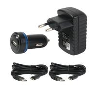Set Caricatore + Auto Caricabatteria Usb-C per Samsung Huawei Xiaomi OnePlus