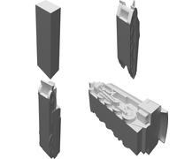 Set Carico Ponte WW2 per Modello Nave Liberty 1/144 Carro Sherman Camion