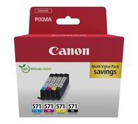 Set cartucce stampante Canon 0386C008 CHROMALIFE 100 CLI 571 Multipack