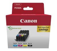 Canon 6509B016 cartuccia d'inchiostro 4 pz Originale Nero, Ciano, Magenta, Giallo