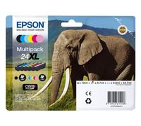 Epson Elephant Multipack 6-colours 24XL Claria Photo HD Ink