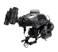 Set Casco Tattico con Rail 3.0, Montatura NVG Integrata & Cuffie di Comunicazione per Airsoft Cosplay Equipaggiamento Tattico Militare