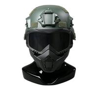 Set Casco Tattico per Bambini,Equipaggiamento per Gioco di Ruolo CS con Modello di Visione Notturna Finto, Giocattolo da Allenamento Outdoor(Od)