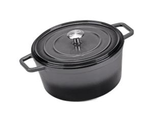 SET CASS.2M 26 CM+COP.CAST IRON NEW GREY