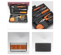 Set Cassetta Attrezzi Casa 12 Pezzi con Utensili in Acciaio al Carbonio per for