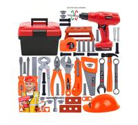 Set cassetta degli attrezzi per bambini, gioco di smontaggio dadi, attrezzi riparazione giocattolo, giocattolo fai-da-te per la casa, giocattolo workshop di costruzione, modalità multiple disponibili,