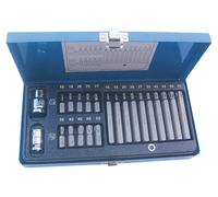 SET CASSETTA METALLICA 22 PEZZI INSERTI carrozzeria officina FERMEC 5714
