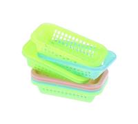 Set casuale di 5 pezzi/cestini portaoggetti in miniatura per casa delle bambole in scala 1:12, giocattoli