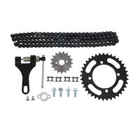 Set Catena 420 37 Denti per 49cc 50cc-125cc Pocket Bike Pit Bike ATV Quad | Pignone Posteriore, Pignone Anteriore, Uso Anteriore, Uso Posteriore, 17 Denti, 76 mm, Uso Pit Bike, Uso ATV, Uso Quad