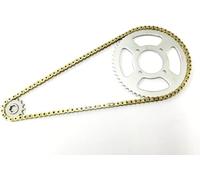 Set catena e pignone compatibile con Honda CBF 125 2009-2014 modelli HEAVY DUTY GOLD