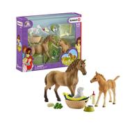 Set Cavalli e Puledro con Cagnolino e Accessori Schleich Horse Club
