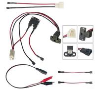 Set Cavi Avviamento Auto con Connettore Round e Presa 3PIN | Fusibile 25A integrato, ricarica round, cavi isolati, protezione inversione, 6V-24V universali