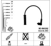 Set cavi candele NGK 4053 RC-RN1202