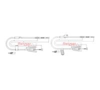 Set Cavo Freno A Mano Per Nissan Almera II Hatchback N16 1.5 1.8