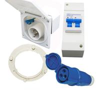 Set CEE Presa Connettore Con Attacco Per Caravan Camper 230V