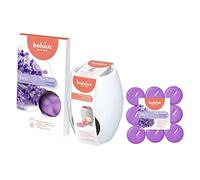 SET CERA LAVANDA: Bruciatore ellisse + Cialde cera x6 + Lumini x14